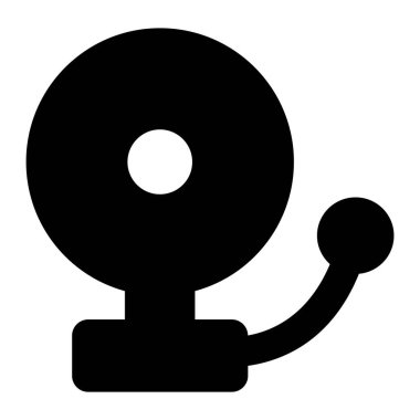 Davetsiz misafir alarm vektör biçimi, doldurulmuş simge tasarımı 