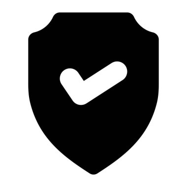 Kalkanın içinde tik işareti, doğrulanmış kalkan simgesi kavramı