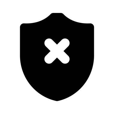 Kalkanda çapraz işaret, güvenlik simgesi yok