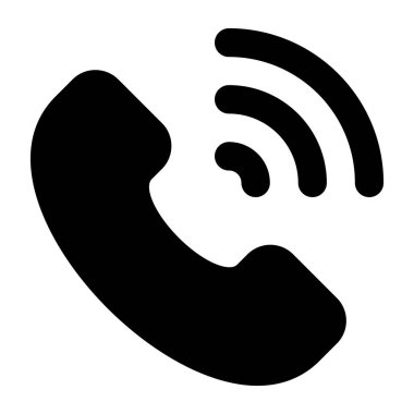 Alıcı ile sinyaller, modern doldurulmuş şekilde gelen çağrı 