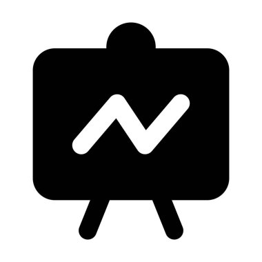 Sunum tahtasında ok, iş sunumunun vektörü 