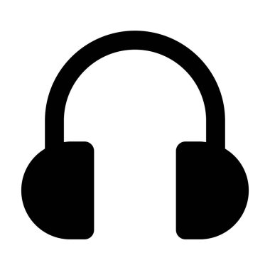 Kulaklık simgesi konseptini gösteren kulaklıklar