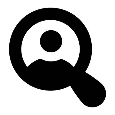 Bir profilde büyüteç, düzenlenebilir biçimdeki çalışan araması 