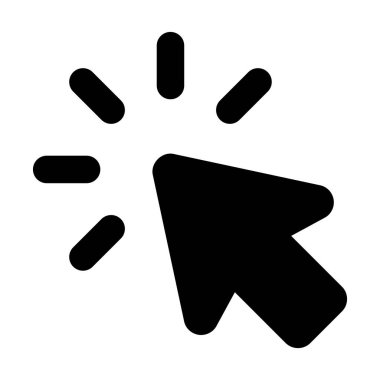 Bir bilgisayar faresinde tıklayın, fare tıklamasının vektör tasarımı 