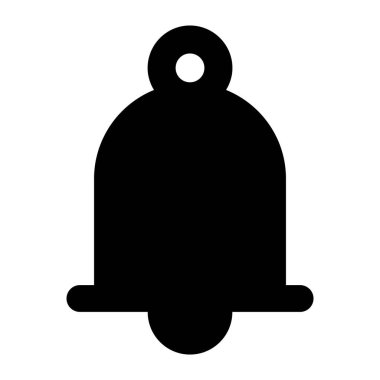 Bildirim çanı simgesi, uyarı çanı vektörü tam biçimli 