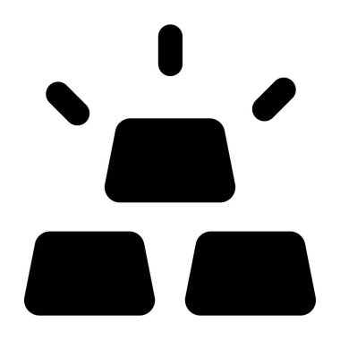 Milyar tasarımı, trend vektör biçimi altın yığını 