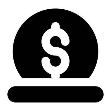 Hayırseverlik simgesi konseptini gösteren kutulu sikke 