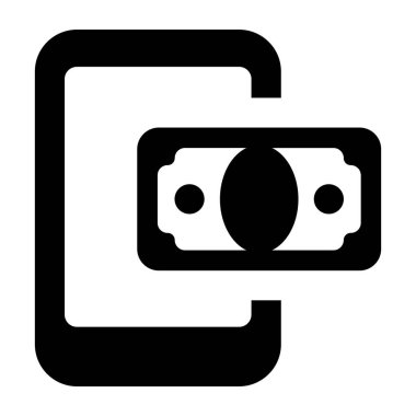 Düzenlenebilir biçimdeki mobil ödeme uygulamasının vektörü 