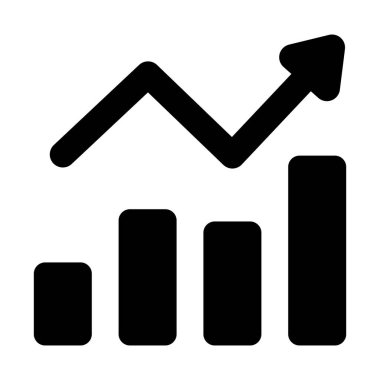 Satışların büyüme biçimi, doldurulmuş simge 
