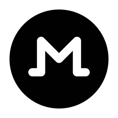 Monero madeni parasının düzenlenebilir bir simgesi 