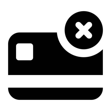 Ödeme hatası simgesi, kart aktarımı kavramını iptal et 