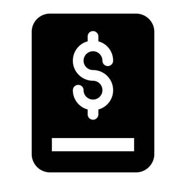 Modern bir finans kitabı simgesi. 