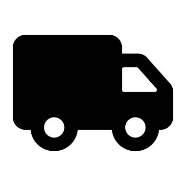 Düzenlenebilir vektörde minibüsün simgesi