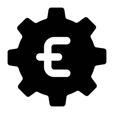 Para yönetimi biçimi, düzenlenebilir dolu vektör  