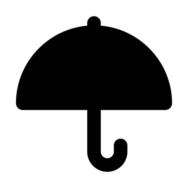 Parasol Ikona Ubezpieczenia Stylu Wektorowym Glifów — Wektor stockowy