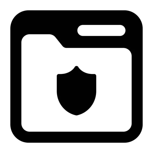 Webセキュリティアイコンのトレンディなフルスタイル — ストックベクタ