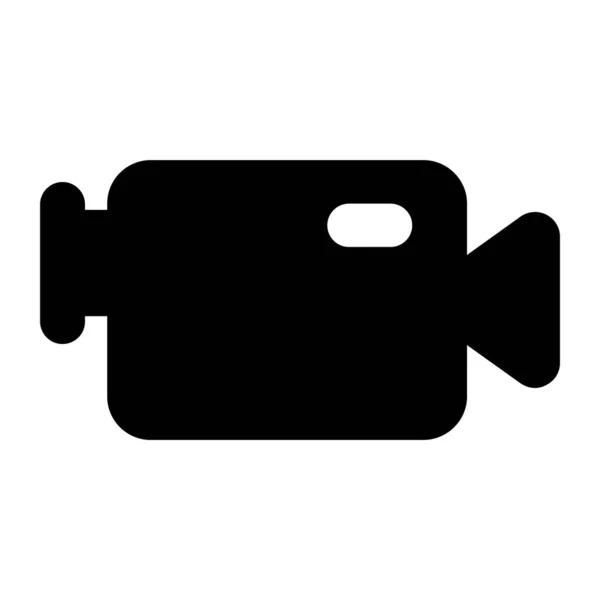 Modern Doldurulmuş Video Kameranın Vektör Biçimi — Stok Vektör