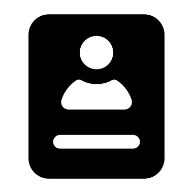 Kimlik kartının vektörü, kimlik kartının simgesi