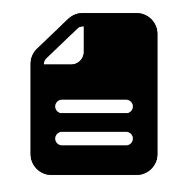 Belgenin modaya uygun bir simgesi, kağıt dosyası tam biçiminde 