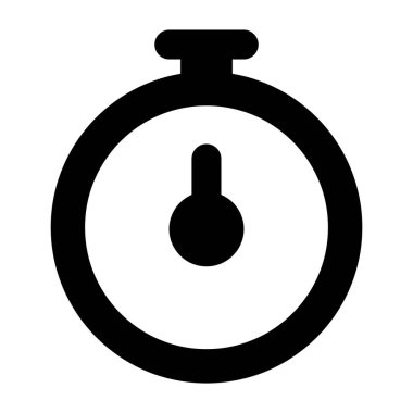Stopwatch simgesi sağlam vektör tasarımında.