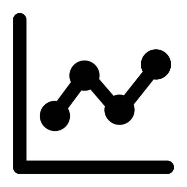 Modern doldurulmuş stilde bilgi grafiği, trend grafiği vektörü 