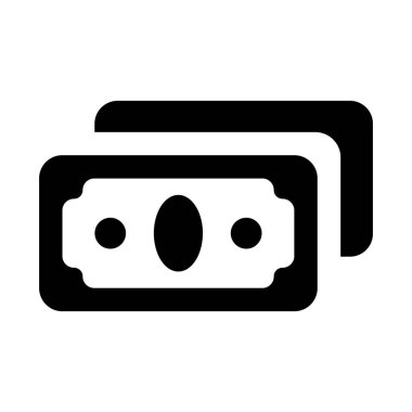 Banknotların bir simge tasarımı, düzenlenebilir kağıt para vektörü