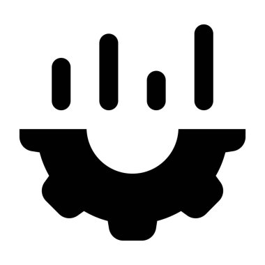 Teçhizatlı vites, iş yönetiminin düzenlenebilir bir simgesi 