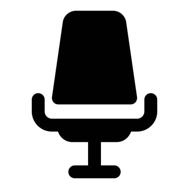 Sandalye simgesi tasarımı, vektör tasarımı pf ofis içi veya rahat koltuk 