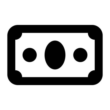 Para kâğıdının vektör biçimi, kağıt para simgesi