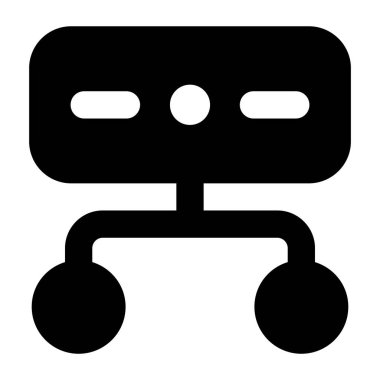 Düzenlenebilir vektörde paylaşılan ağın simgesi