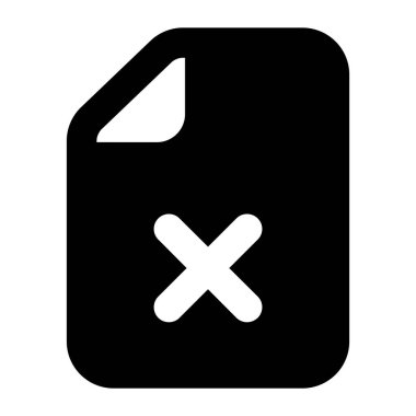 Silme dosyasının trend simgesi, doldurulmuş vektör 