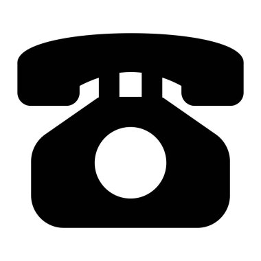 Modern doldurulmuş eski telefon simgesi tasarımı 