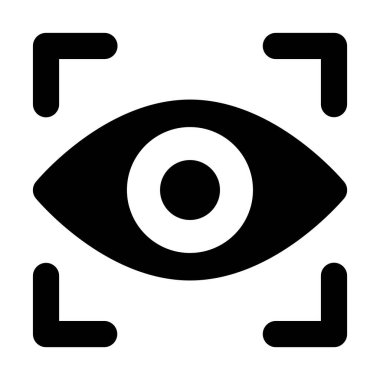 Katı tasarım, biyometrik tanımlama kavramında Iris tanımlama simgesi 