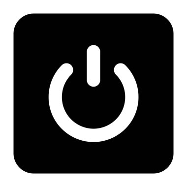 Güç kapatma düğmesi doldurulmuş simge, bekleme simgesi