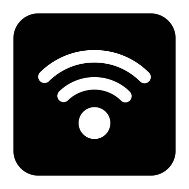 Kablosuz internet bağlantısı, kablosuz bağlantı simgesinin katı biçimi