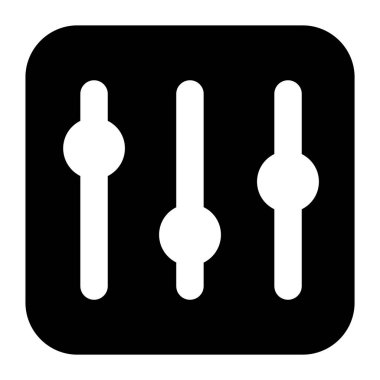 Kabartma vektör tasarımında ses eşitleyici vektör 