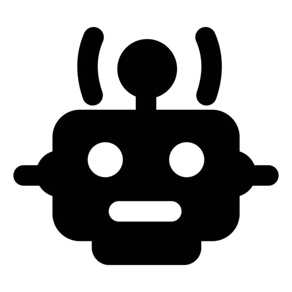 Conception Vectorielle Remplie Robot Concept Intelligence Artificielle — Image vectorielle