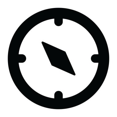 Pusula, yönlü araç simgesi dolu tasarım