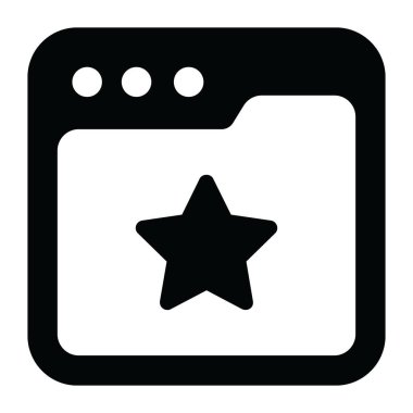 Web sitesindeki yıldız web derecelendirme simgesini sembolize ediyor