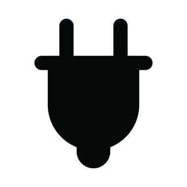 Kabartma dizaynında güç eklentisi simgesi, düzenlenebilir vektör 