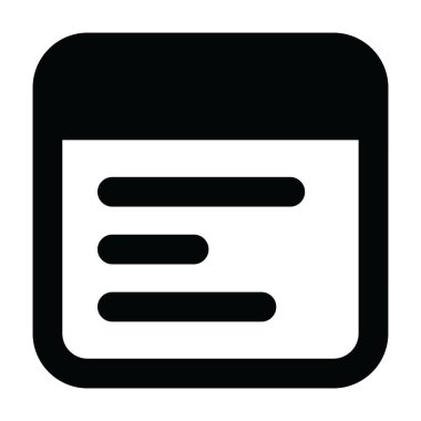 Katı vektör tasarımında web arayüzü simgesinin moda biçimi