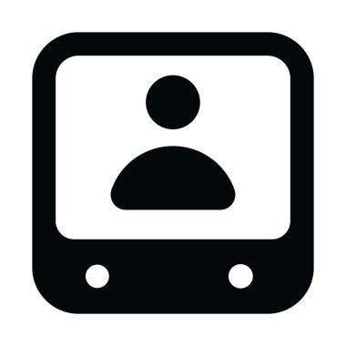 Video çağrısının modern teknoloji simgesi 