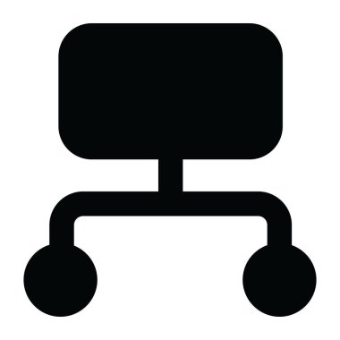 Hiyerarşi simgesi tasarımı, veri akışı vektörü 