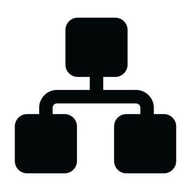 Hiyerarşi simgesi tasarımı, iş akışı vektörü 