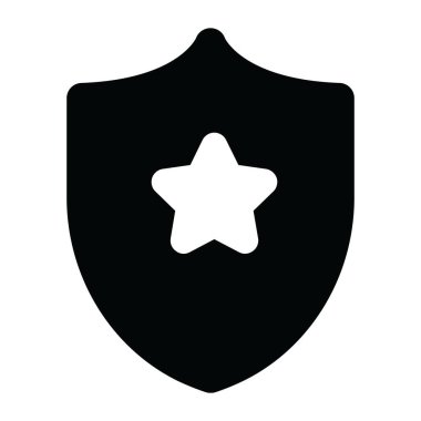 Yıldız kalkanı simge vektörü