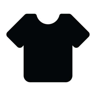 Sade t-shirt simgesinin doldurulmuş vektörü