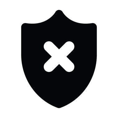 Güvenlik simgesi içermeyen düzenlenebilir katı vektör tasarımı