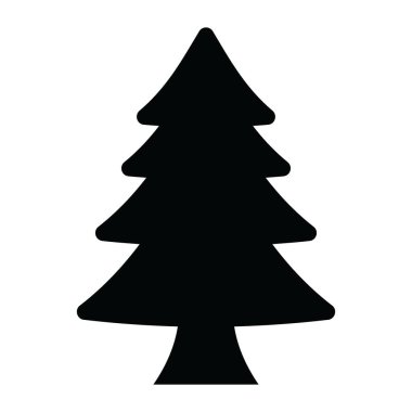 Evergreen ağaç simgesi, sert kozalaklı simge biçimi
