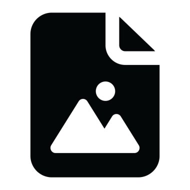 Moda vektör tasarımında resim dosya simgesi 