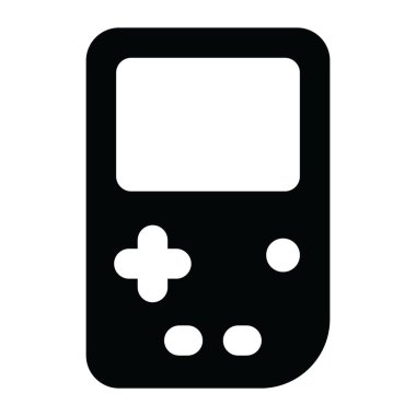 Taşınabilir video oyunu, sağlam tasarımda oyun konsolu simgesi 